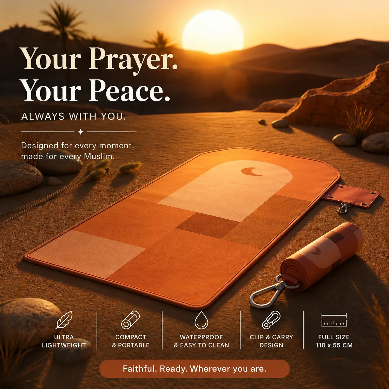 Safar Janamaz™ | Portable Prayer Mat